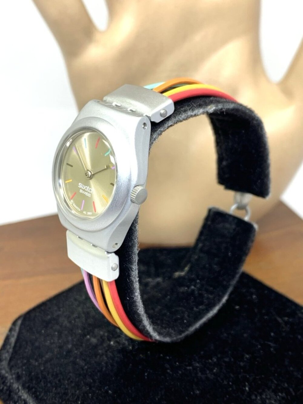 Swatch Women's Kids Watch YSS1006 Irony Swiss Quartz Filamento Multicolor 25mm - Picture 2 of 13